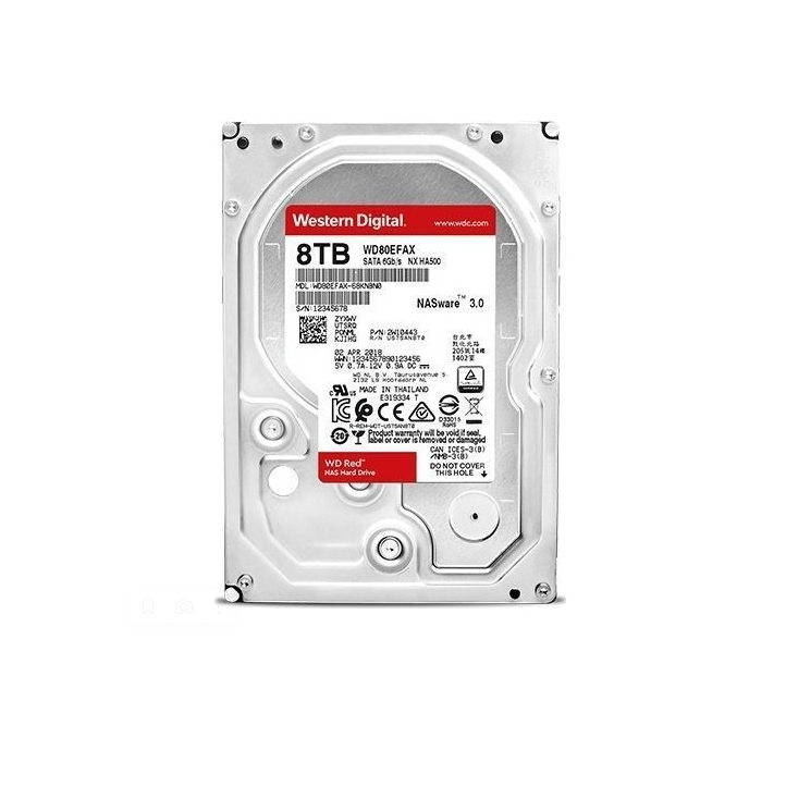 WD Red 8 TB 3.5'' NAS 256 MB 5400 RPM WD80EFAX (2 YIL TÜRKİYE GARANTİLİ)