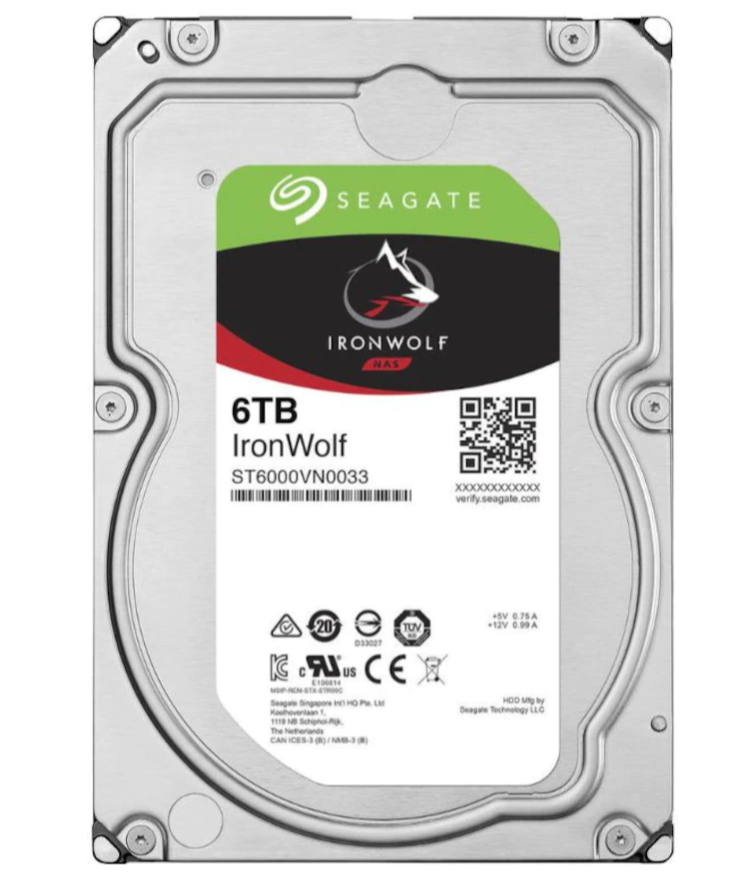 Seagate IronWolf 6 TB 3.5'' NAS ST6000VN0033 (2 YIL TÜRKİYE GARANTİLİ)