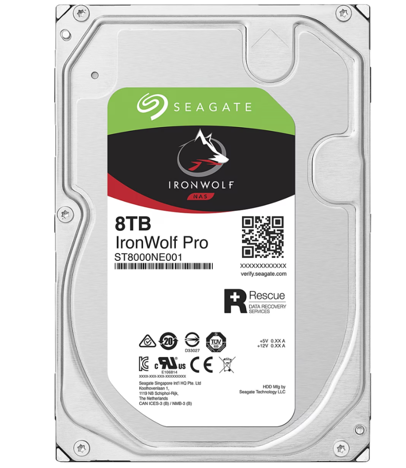 Seagate  Ironwolf Pro  8 TB 3.5'' SATA ST8000NE001 (2 YIL TÜRKİYE GARANTİLİ)