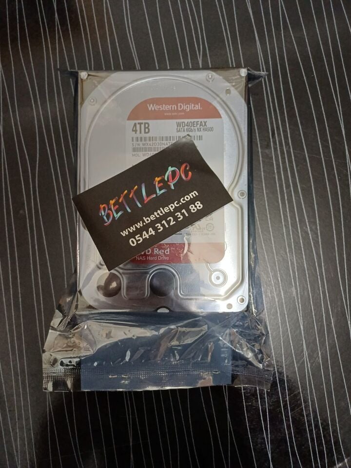 WD RED NAS 4TB  3.5'' SATA 3.0 WD40EFAX Harddisk (2 YIL TÜRKİYE GARANTİLİ)