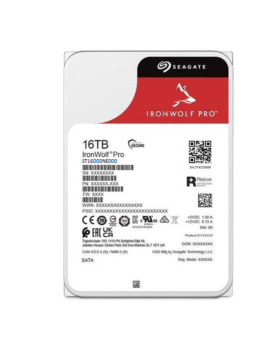 Seagate IronWolf Pro ST16000NE000 SATA 3.0 7200 RPM 3.5'' 16 TB Harddisk