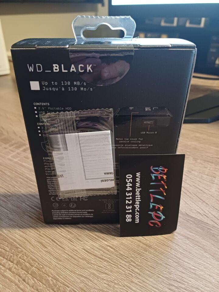 WD 5 TB 2.5'' USB 3.2 Black P10 Game Drive WDBA3A0050BBK-WESN   Taşınabilir Disk Siyah (2 YIL TÜRKİYE GARANTİLİ)