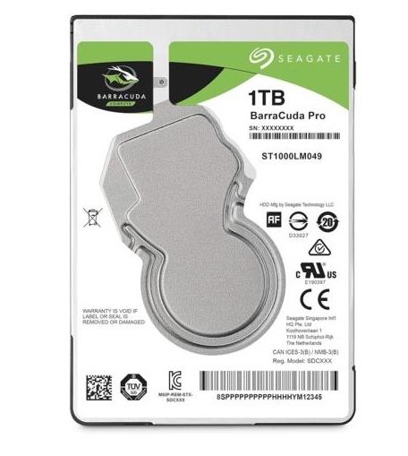Seagate Barracuda Pro ST1000LM049 2.5'' 1 TB 7200 RPM SATA 3 HDD (2 YIL TÜRKİYE GARANTİLİ)
