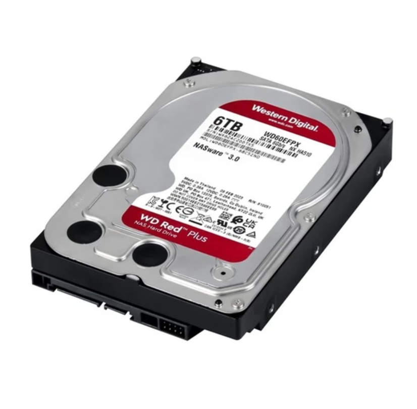 WD Red Plus NAS 6 TB 3.5'' 5400RPM WD60EFPX Harddisk (2 YIL TÜRKİYE GARANTİLİ)