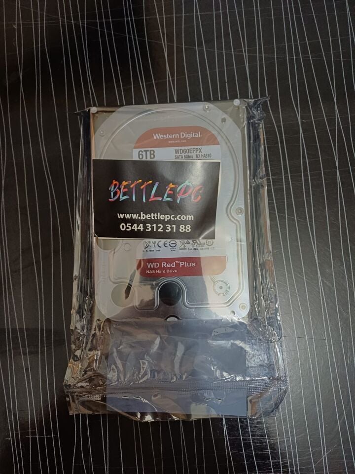 WD Red Plus NAS 6 TB 3.5'' 5400RPM WD60EFPX Harddisk (2 YIL TÜRKİYE GARANTİLİ)