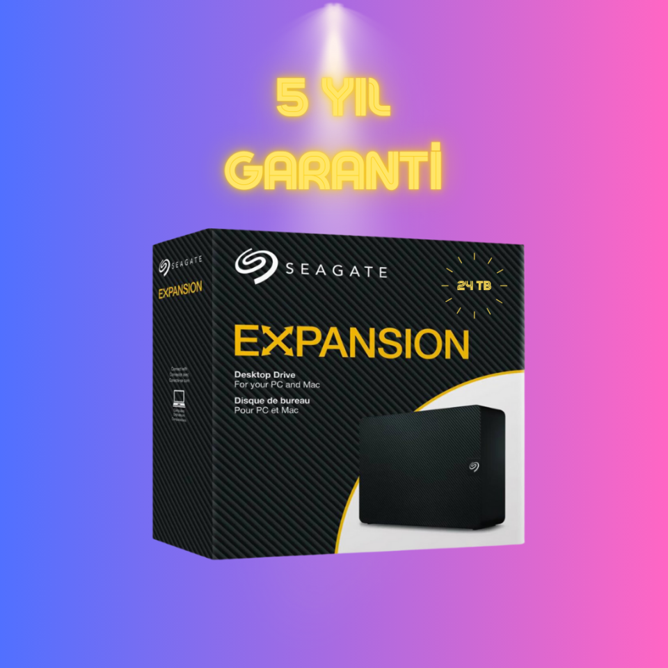 Seagate 24 TB Expansıon STKP24000400 USB 3.0 (5 YIL TÜRKİYE GARANTİLİ)