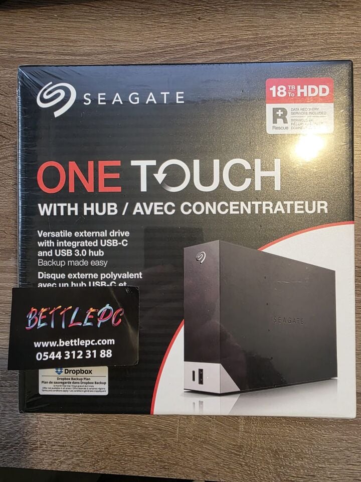 Seagate One Touch 18 TB 3.5'' USB-C USB 3.0 STLC18000402 Taşınabilir Disk (2 YIL TÜRKİYE GARANTİLİ)