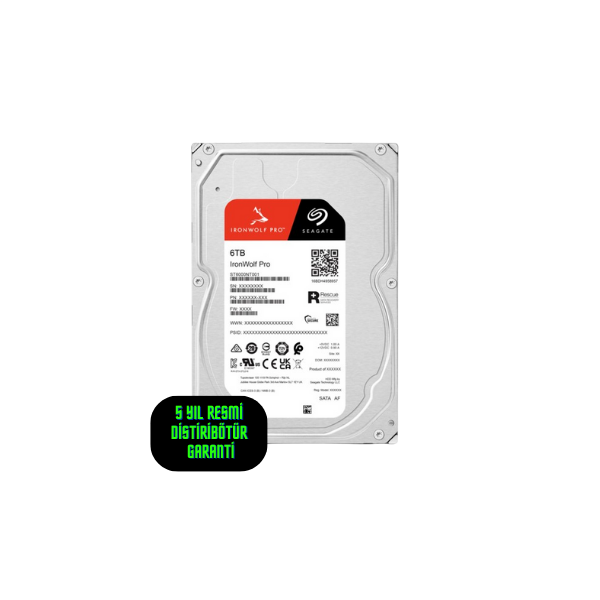 Seagate Ironwolf Pro Nas 6TB 3.5'' ST6000NT001  (5 YIL RESMI DIST GARANTILI)