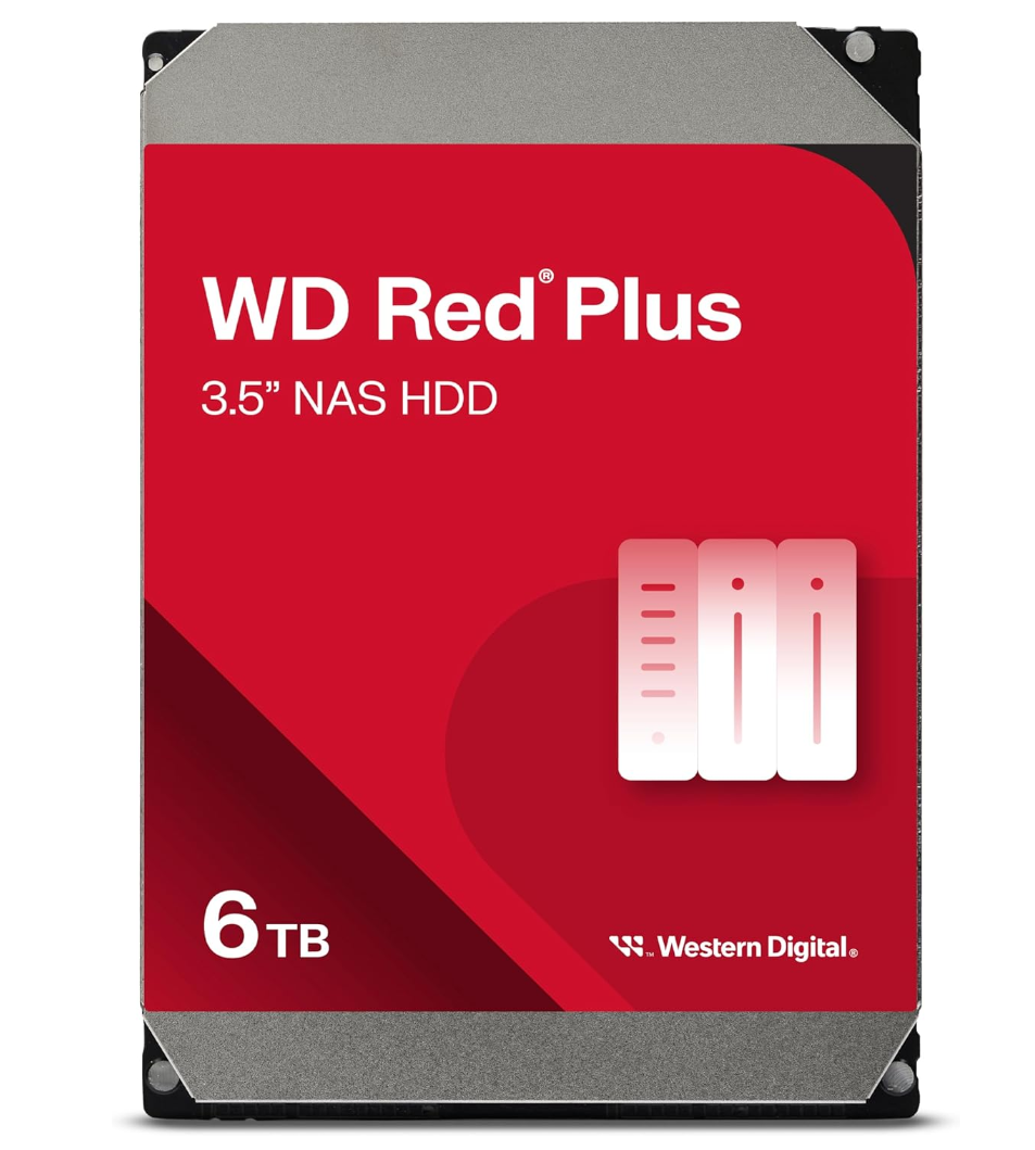 WD RED PLUS NAS 6TB 3.5'' SATA3.0 WD60EFZX Harddisk (2 YIL TÜRKİYE GARANTİLİ)