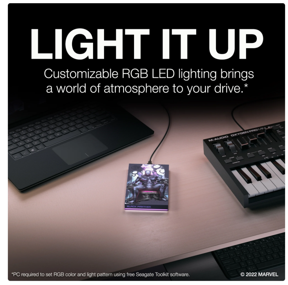 Seagate 2tb Phenom 2 - King Of Wakanda (Walmart) - Marvel
