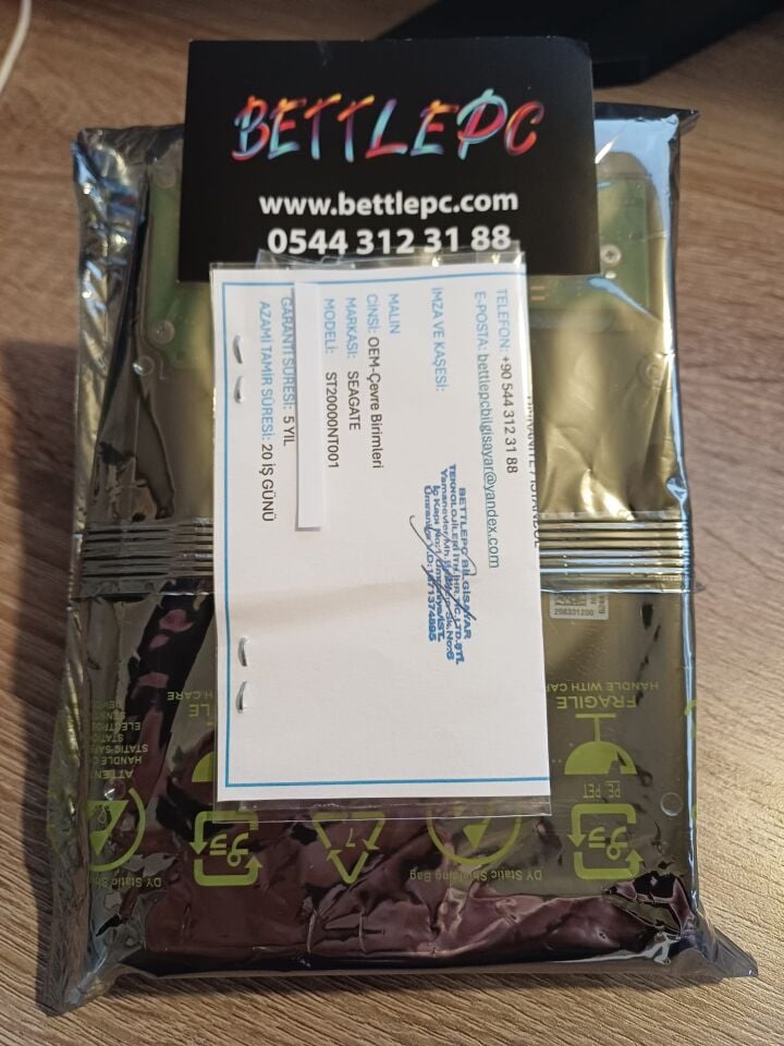 20 TB SEAGATE 3.5 IRONWOLF PRO SATA3 7200RPM 256MB ST20000NT001 (5 YIL TÜRKİYE GARANTILI)