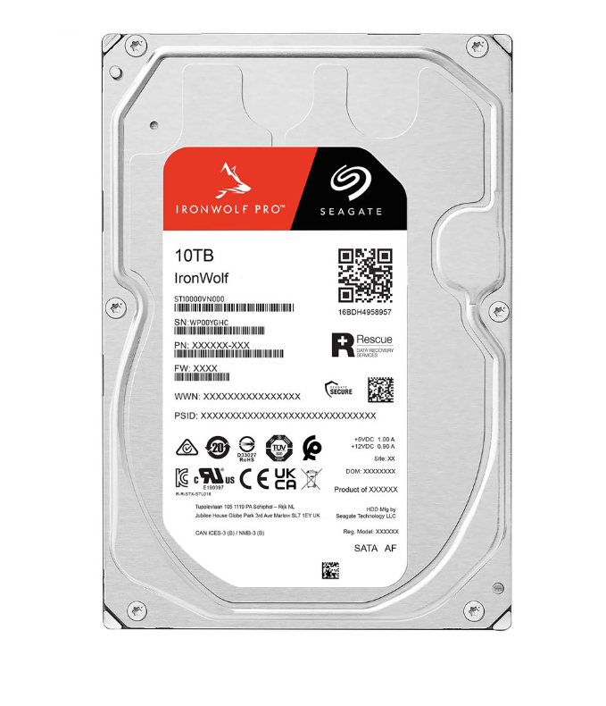 Seagate 10 TB IronWolf 3.5'' ST10000VN000 SATA 3.0 7200 RPM Harddisk (2 YIL RESMİ TÜRKİYE GARANTİLİ)