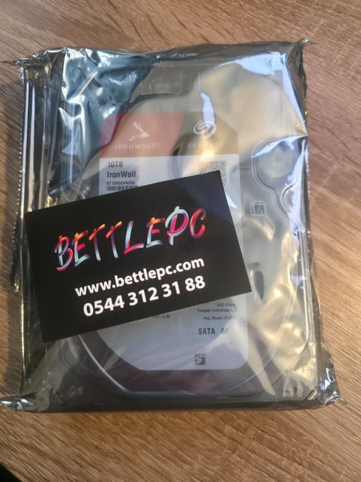 Seagate 10 TB IronWolf 3.5'' ST10000VN000 SATA 3.0 7200 RPM Harddisk (2 YIL RESMİ TÜRKİYE GARANTİLİ)