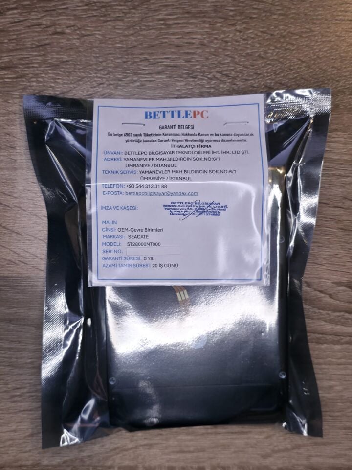 Seagate Ironwolf Pro 28 TB 3.5'' SATA 7200RPM 512MB ST28000NT000 (5 YIL TÜRKİYE GARANTILI)