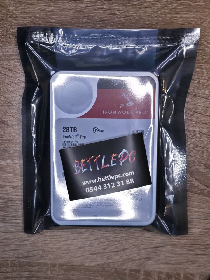 Seagate Ironwolf Pro 28 TB 3.5'' SATA 7200RPM 512MB ST28000NT000 (5 YIL TÜRKİYE GARANTILI)