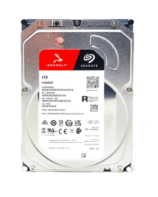 Seagate IronWolf 4 TB 3.5'' NAS SATA ST4000VN006 (3 YIL RESMİ DİSTRİBÜTÖR GARANTİLİ)