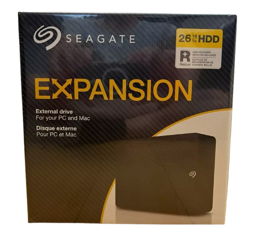 Seagate 26TB STKP26000400 Expansion  External USB 3.0 Desktop Hard Drive (5 YIL TÜRKİYE GARANTİLİ)