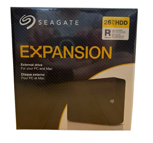 Seagate 26TB STKP26000400 Expansion  External USB 3.0 Desktop Hard Drive (5 YIL TÜRKİYE GARANTİLİ)