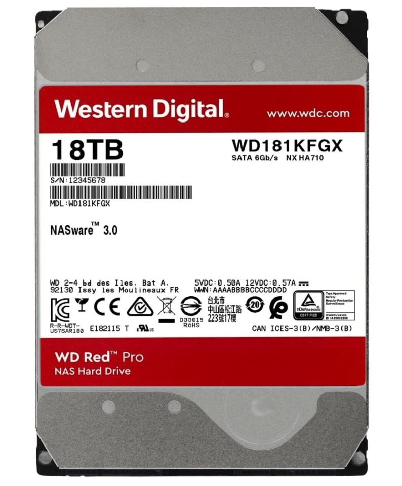 WD 18TB WD181KFGX 512MB 7200 RPM Cache 3.5'' Harddisk ( 2 YIL TÜRKİYE GARANTİLİ)