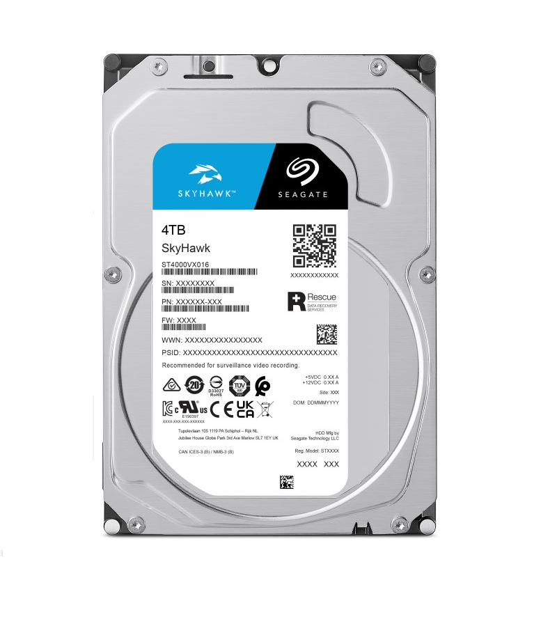 Seagate SkyHawk ST4000VX016 SATA 3.0 5400 RPM 3.5'' 4 TB Harddisk (2 YIL TÜRKİYE GARANTILI)