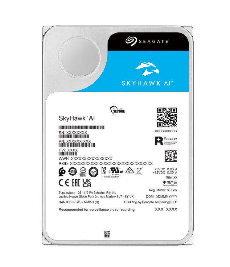 Seagate SkyHawk AI ST16000VE002 SATA 3.0 7200 RPM 3.5'' 16 TB Harddisk (2 YIL TÜRKİYE GARANTİLİ)