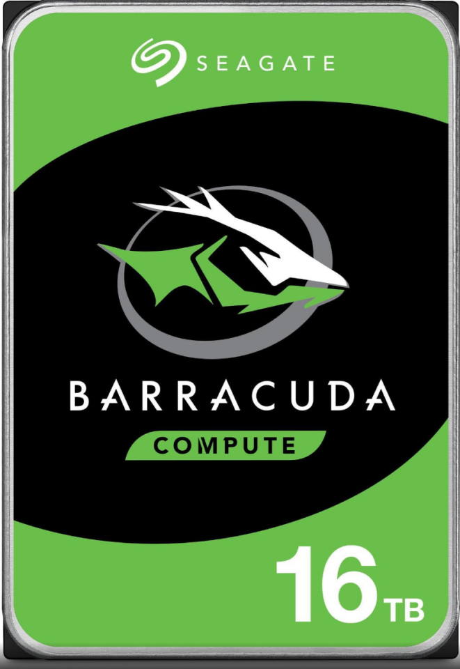 Seagate BarraCuda ST16000DM001 16TB 7200 RPM 512MB Cache SATA 6.0Gb/s 3.5'' Internal Harddisk
