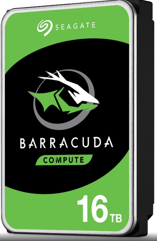Seagate BarraCuda ST16000DM001 16TB 7200 RPM 512MB Cache SATA 6.0Gb/s 3.5'' Internal Harddisk