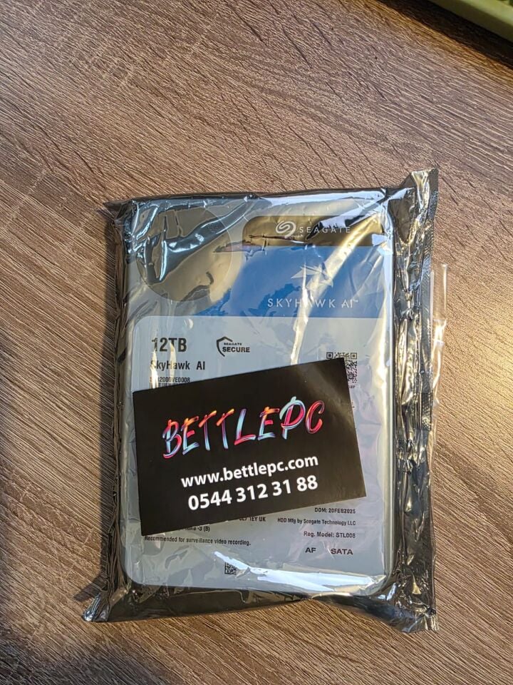 Seagate SkyHawk ST12000VE0008 SATA 3.0 7200 RPM 3.5'' 12 TB Harddisk (2 YIL TÜRKİYE GARANTİLİ)