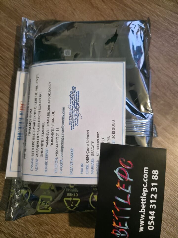 Seagate SkyHawk AI ST18000VE002 SATA 3.0 7200 RPM 3.5'' 18 TB Harddisk (2 YIL GARANTİLİ)