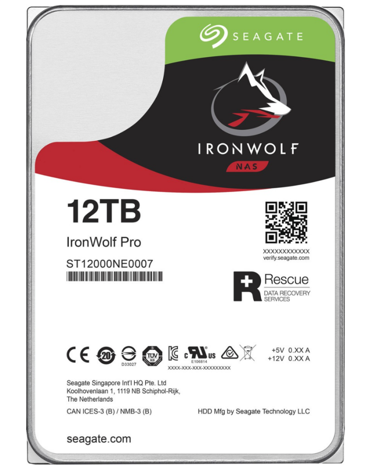 Seagate IronWolf Pro ST12000NE0007 SATA 3.0 7200 RPM 3.5'' 12 TB Harddisk ( 2 YIL TÜRKİYE GARANTİLİ )