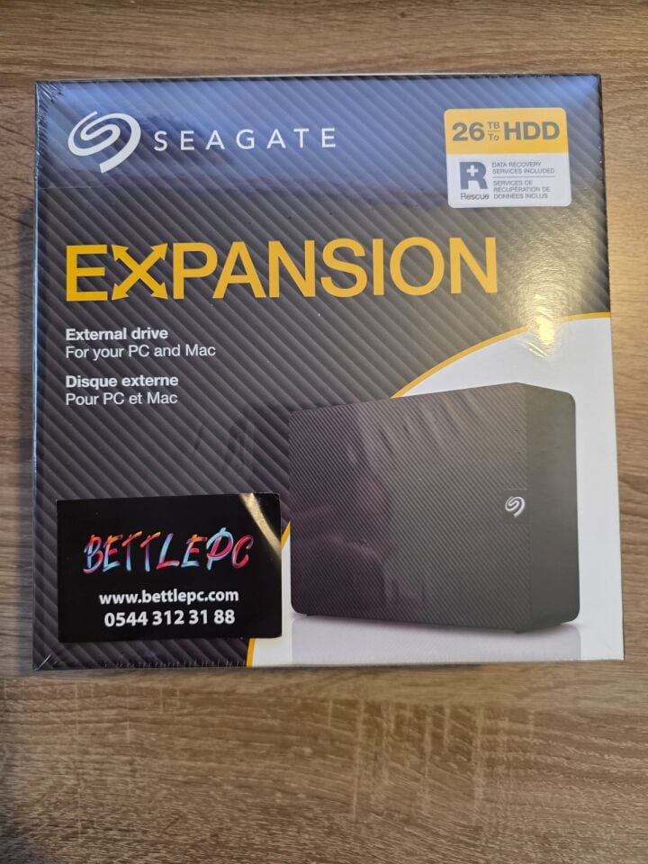 Seagate 26TB STKP26000400 Expansion  External USB 3.0 Desktop Hard Drive (2 YIL TÜRKİYE GARANTİLİ)