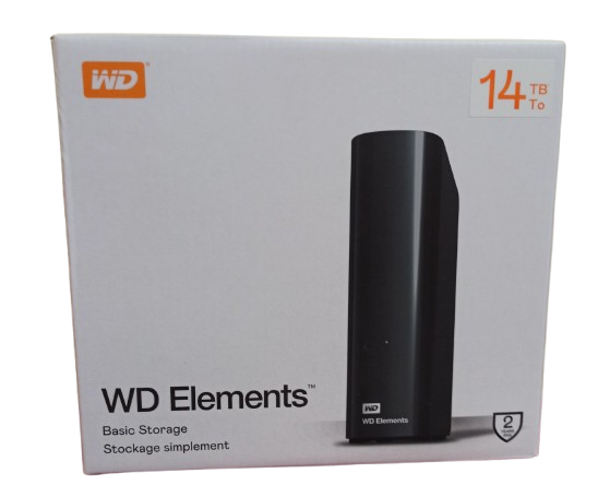 WD Elements 14 TB 3.5'' Desktop WDBWLG0140HBK USB 3.0 Harici Harddisk ( 2 YIL TÜRKİYE GARANTİLİ )