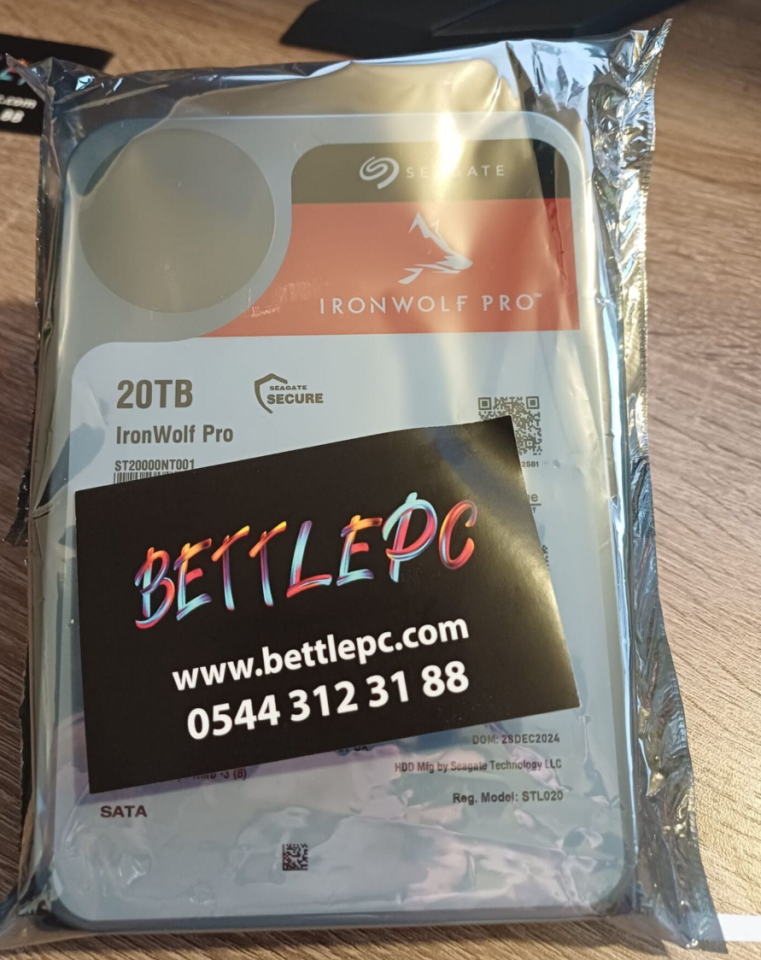 20 TB SEAGATE 3.5 IRONWOLF PRO SATA3 7200RPM 256MB ST20000NT001 (2 YIL TÜRKİYE GARANTILI)