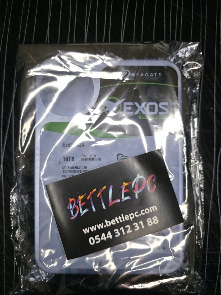 Seagate Exos X24 ST16000NM002H SATA 3.0 7200 RPM 3.5'' 16 TB Harddisk ( 2 YIL TÜRKİYE GARANTİLİ)