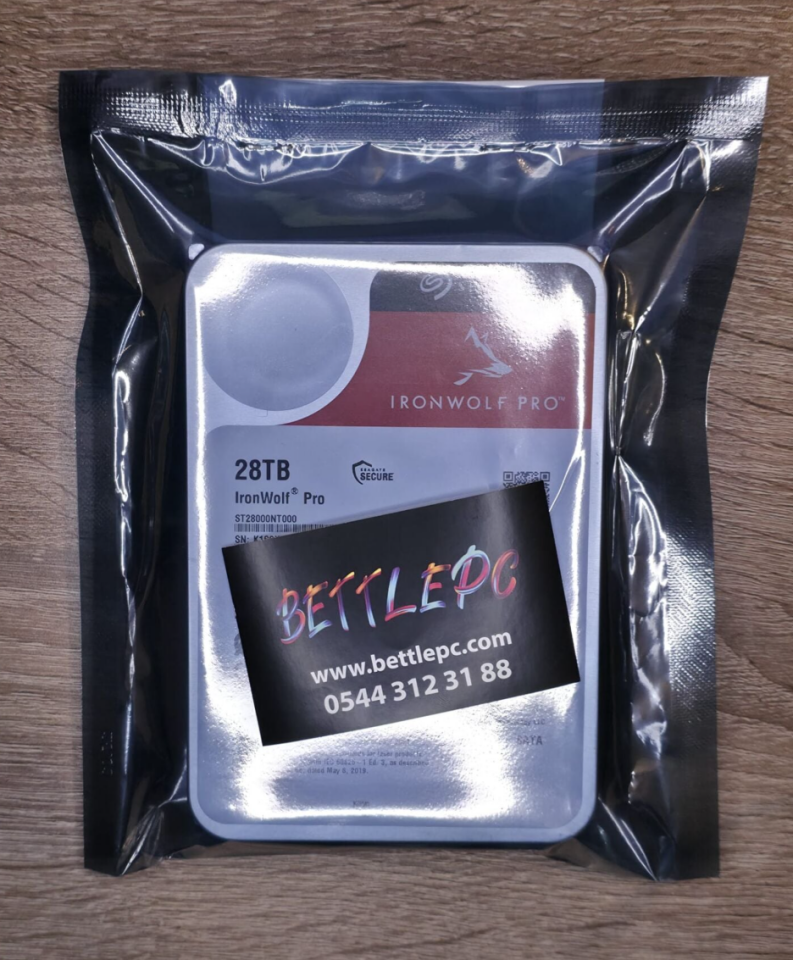Seagate Ironwolf Pro 28 TB 3.5'' SATA 7200RPM 512MB ST28000NT000 (2 YIL TÜRKİYE GARANTILI)