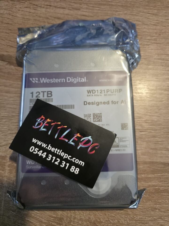 Western Digital Purple Pro WD121PURP SATA 3.0 7200 RPM 3.5'' 12 TB Harddisk ( 2 YIL TÜRKİYE GARANTİLİ )